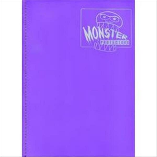 Monster Binders 4PMPR Binder 4 Pocket Monster - Matte Purple MON4PMPR